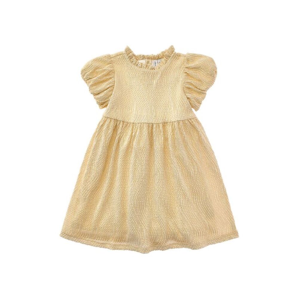 Janie And Jack Girls  The Golden Moment Dress, Gold